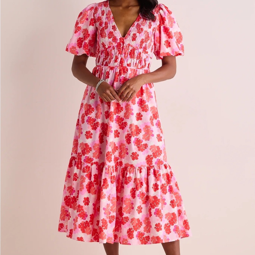 NWT Peach Love Kimmy Pink Midi Dress, S